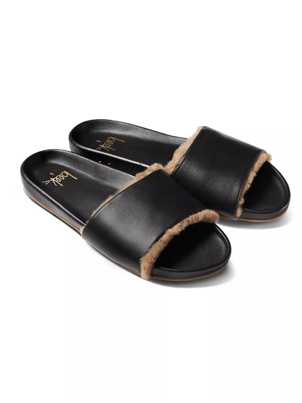 beek Gallito Shearling Sandals in black 8